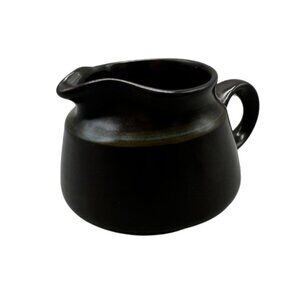Vintage Franciscan Madeira Dark Brown Ceramic Creamer Pitcher handle Spout READ